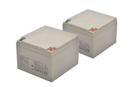 12V 26Ah Deep Cycle KURU Akü 2 adet - 1