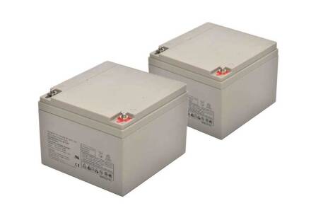 12V 26Ah Deep Cycle KURU Akü 2 adet - 1