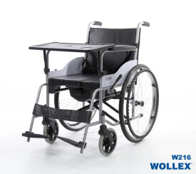 W216 Klozetli Manuel Tekerlekli Sandalye - WOLLEX